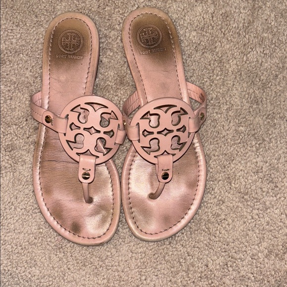 Tory Burch Miller Nude Pink Sandals size 7.5 - Picture 9 of 9